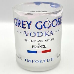 Grey Goose Frosted Cocktail Vodka Drinking Glass 12oz France Barware Low Ball